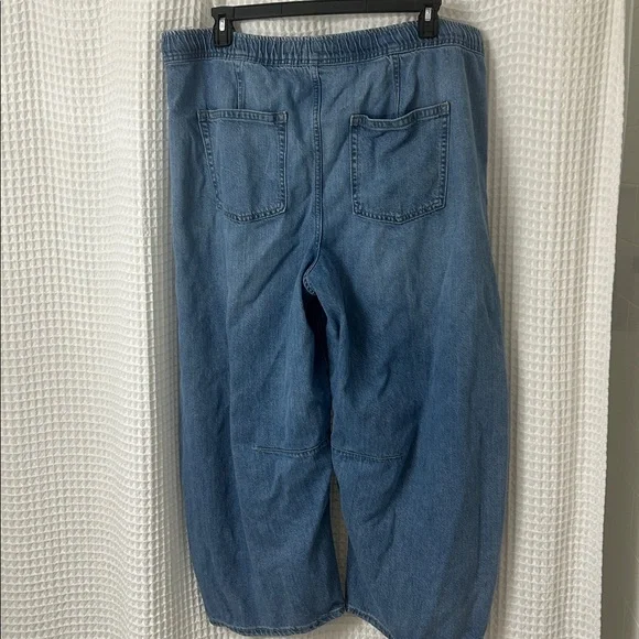Gap Women’s Denim Pull-On Barrel Jeans XL - Picture 8 of 13
